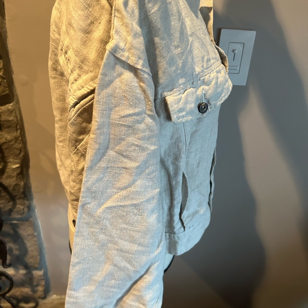 Vintage 1990’s Esprit Linen cropped Jacket - Picture 3 of 6